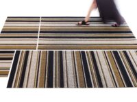 LUKSUSOWY PĘTELKOWY DYWAN WINYLOWY wycieraczka wewnętrzna zewnętrzna w różnej szerokości pasy CHILEWICH MIXED STRIPE LUXE 91x152 cm - obrazek 5