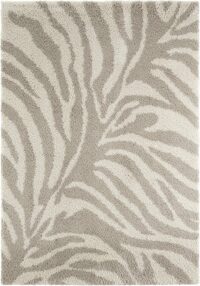 PUSZYSTY DYWAN Z DŁUGIM WŁOSIEM wzór zebry kremowy beżowy szczególnie miękki MINT RUGS ALLURE DESERT 120x170 cm - obrazek 3