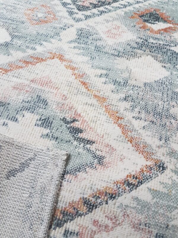 NOWOCZESNY ETNICZNY DYWAN KOLOROWY PASTELOWY chodnik biegacz bieżnik w stylu boho KUKOON RUGS ABELLA 70x240 cm - obrazek 3