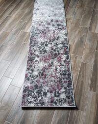 NOWOCZESNY DYWAN CHODNIK BIEŻNIK BIEGACZ szary kremowy fioletowy w kwiaty SAFAVIEH ADIRONDACK 62x240 cm - obrazek 10