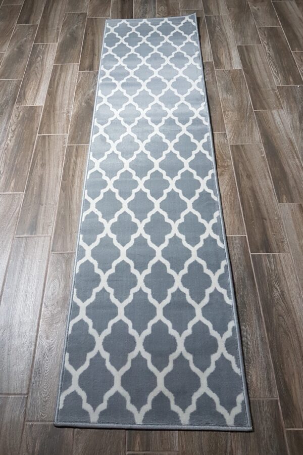 NOWOCZESNY ORIENTALNY DYWAN chodnik biegacz bieżnik marokańska koniczyna KUKOON RUGS TRELIS 60x240 cm - obrazek 6