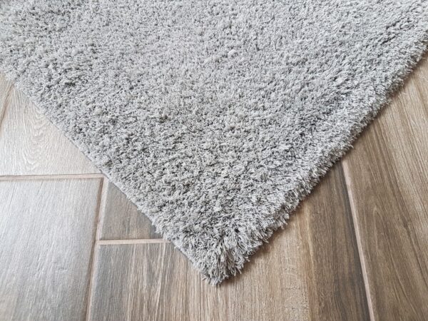 NOWOCZESNY PRZYTULNY PUSZYSTY DYWAN SHAGGY PODŁOGOWY szary srebrny CARPET CITY SOFT SHINE - obrazek 3