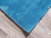 NOWOCZESY LUKSUSOWY LIFESTYLOWY DYWAN SHAGGY niebieski turkusowy granatowy benzyna ESPRIT HOME LOFT PETROL BLUE 160x230 cm - obrazek 9