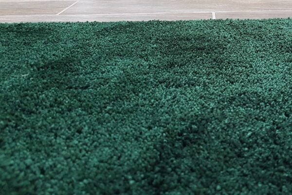 NOWOCZESY LUKSUSOWY LIFESTYLOWY DYWAN SHAGGY butelkowa zieleń zielony ciemnozielony TOM TAILOR COZY UNI GREEN 140x200 cm - obrazek 9