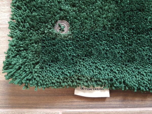 NOWOCZESY LUKSUSOWY LIFESTYLOWY DYWAN SHAGGY butelkowa zieleń zielony ciemnozielony TOM TAILOR COZY UNI GREEN 140x200 cm - obrazek 10