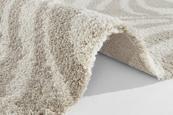 PUSZYSTY DYWAN Z DŁUGIM WŁOSIEM wzór zebry kremowy beżowy szczególnie miękki MINT RUGS ALLURE DESERT 120x170 cm - obrazek 4