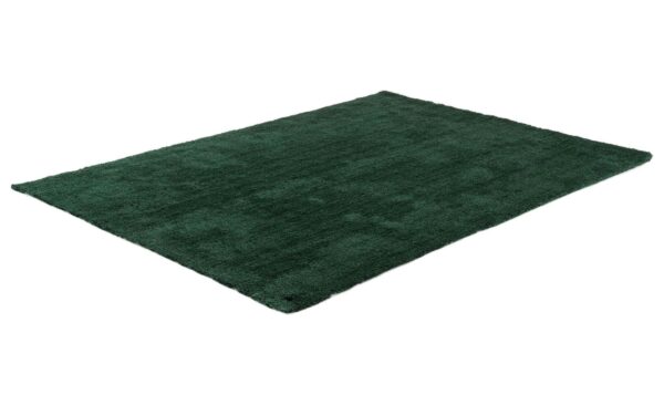 NOWOCZESY LUKSUSOWY LIFESTYLOWY DYWAN SHAGGY butelkowa zieleń zielony ciemnozielony TOM TAILOR COZY UNI GREEN 140x200 cm - obrazek 4