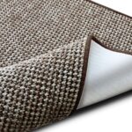 PRZYTULNY TKANY NA PŁASKO DYWAN DO SALONU brązowy beż melanż FLOORDIREKT GRANDEUR 250x300 cm