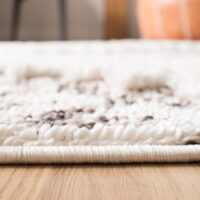 MAROKAŃSKI ETNICZNY DYWAN Z GRUBYMI PLECIONYMI FRĘDZLAMI kremowy brązowy SAFAVIEH MARROCCAN TASSEL SHAG 200x300 cm - obrazek 6