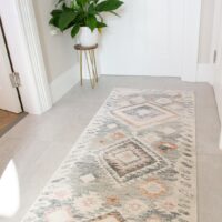 NOWOCZESNY ETNICZNY DYWAN KOLOROWY PASTELOWY chodnik biegacz bieżnik w stylu boho KUKOON RUGS ABELLA 70x240 cm - obrazek 5