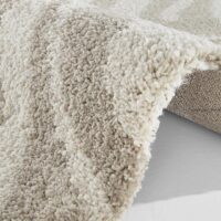 PUSZYSTY DYWAN Z DŁUGIM WŁOSIEM wzór zebry kremowy beżowy szczególnie miękki MINT RUGS ALLURE DESERT 120x170 cm - obrazek 5