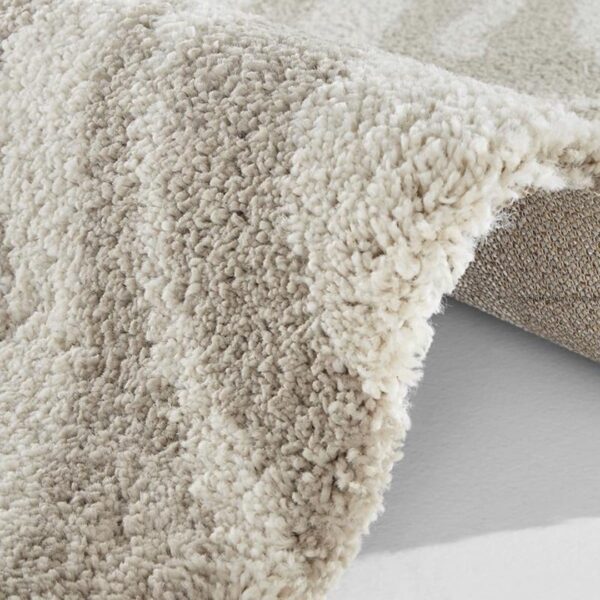 PUSZYSTY DYWAN Z DŁUGIM WŁOSIEM wzór zebry kremowy beżowy szczególnie miękki MINT RUGS ALLURE DESERT 120x170 cm - obrazek 5