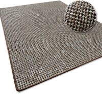 PRZYTULNY TKANY NA PŁASKO DYWAN DO SALONU brązowy beż melanż FLOORDIREKT GRANDEUR 250x300 cm - obrazek 4