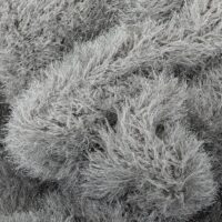 NOWOCZESNY GŁADKI LŚNIĄCY ELEGANCKI DYWAN SHAGGY PREMIUM DO SALONU srebrny szary WELL WOVEN KUKI SILVER 160x220 cm - obrazek 9