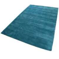 NOWOCZESY LUKSUSOWY LIFESTYLOWY DYWAN SHAGGY niebieski turkusowy granatowy benzyna ESPRIT HOME LOFT PETROL BLUE 160x230 cm - obrazek 5