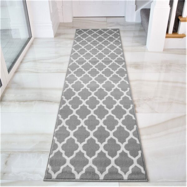 NOWOCZESNY ORIENTALNY DYWAN chodnik biegacz bieżnik marokańska koniczyna KUKOON RUGS TRELIS 60x240 cm - obrazek 5