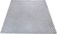 NATURALNY DYWAN BAWEŁNIANY w stylu boho skandi jasny szary niebieski granatowy CARPET CITY COTTON GREY NAVY 130x190 cm - obrazek 7