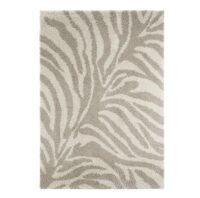 PUSZYSTY DYWAN Z DŁUGIM WŁOSIEM wzór zebry kremowy beżowy szczególnie miękki MINT RUGS ALLURE DESERT 120x170 cm
