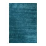 NOWOCZESY LUKSUSOWY LIFESTYLOWY DYWAN SHAGGY niebieski turkusowy granatowy benzyna ESPRIT HOME LOFT PETROL BLUE 160x230 cm
