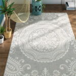 ORIENTALNY DYWAN SZNURKOWY MEDALION wewnętrzny zewnętrzny na taras szary kremowy BALTA RUGS PAISLEY 160x230 cm