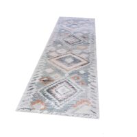 NOWOCZESNY ETNICZNY DYWAN KOLOROWY PASTELOWY chodnik biegacz bieżnik w stylu boho KUKOON RUGS ABELLA 70x240 cm - obrazek 7