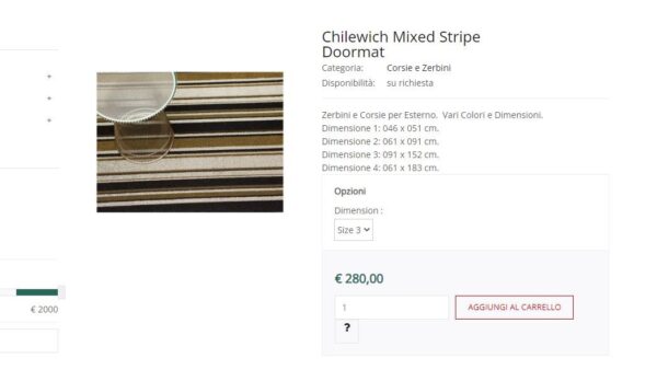 LUKSUSOWY PĘTELKOWY DYWAN WINYLOWY wycieraczka wewnętrzna zewnętrzna w różnej szerokości pasy CHILEWICH MIXED STRIPE LUXE 91x152 cm - obrazek 12