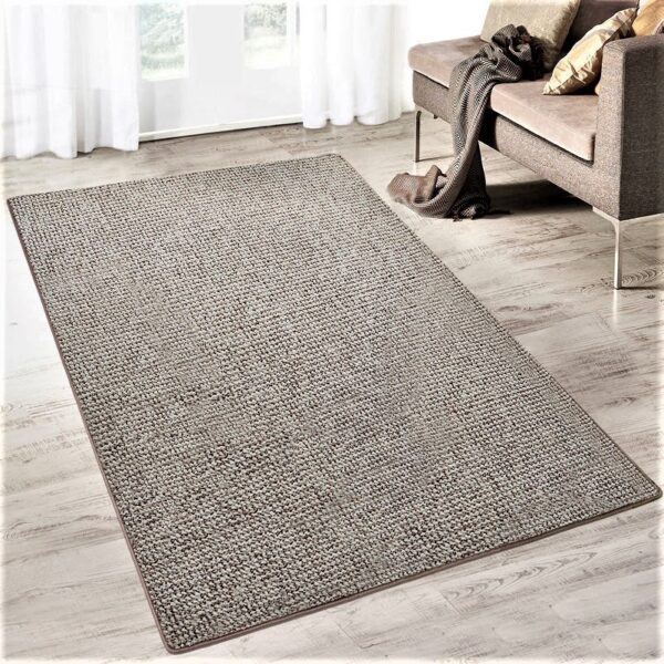 PRZYTULNY TKANY NA PŁASKO DYWAN DO SALONU brązowy beż melanż FLOORDIREKT GRANDEUR 250x300 cm - obrazek 8