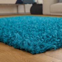 JEDNOBARWNY PRZYTULNY DYWAN DO BIURA SALONU turkusowy PACO HOME SKY 250 240x320 cm - obrazek 11