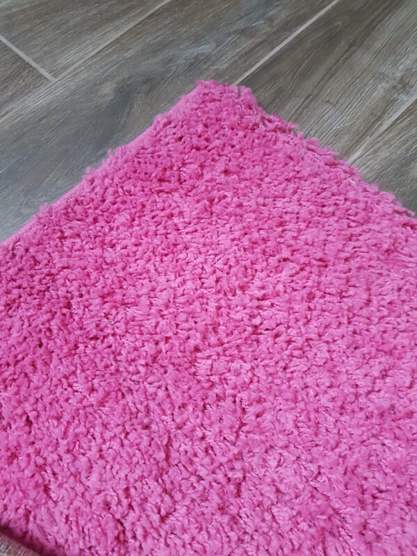 NOWOCZESNY PUSZYSTY dywan pokojowy dziewczęcy różowy VIMODA PRIME SHAGGY BARBIE PINK 120x170 cm - obrazek 7