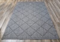 DWUSTRONNY DYWAN SZNURKOWY wewnętrzny zewnętrzny wzór KARO ROMBY DIAMENTY szary antracytowy BOUGARI CORSICA 160x230 cm - obrazek 7