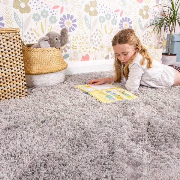 PUSZYSTY NOWOCZESNY DYWANIK SHAGGY Z DŁUGIM WŁOSIEM beżowy KUKKON RUGS ASPEN 80x150 cm - obrazek 3