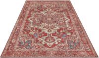 ORIENTALNY PERSKI DYWAN PODŁOGOWY tkany na płasko czerwony kolorowy NOURISTAN LETA ORIENTROT 120x160 cm - obrazek 5