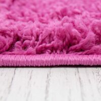 NOWOCZESNY PUSZYSTY dywan pokojowy dziewczęcy różowy VIMODA PRIME SHAGGY BARBIE PINK 120x170 cm - obrazek 3
