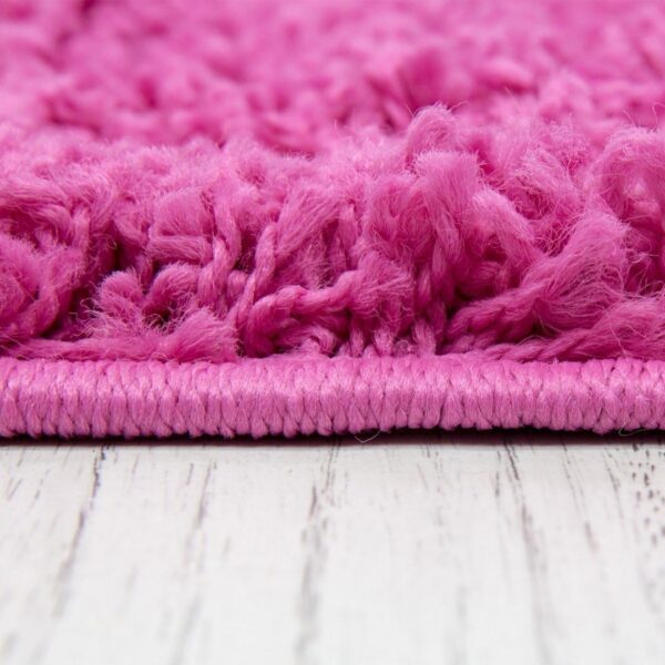 NOWOCZESNY PUSZYSTY dywan pokojowy dziewczęcy różowy VIMODA PRIME SHAGGY BARBIE PINK 120x170 cm - obrazek 3