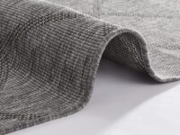 DWUSTRONNY DYWAN SZNURKOWY wewnętrzny zewnętrzny wzór KARO ROMBY DIAMENTY szary antracytowy BOUGARI CORSICA 160x230 cm - obrazek 4