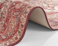 ORIENTALNY PERSKI DYWAN PODŁOGOWY tkany na płasko czerwony kolorowy NOURISTAN LETA ORIENTROT 120x160 cm - obrazek 2