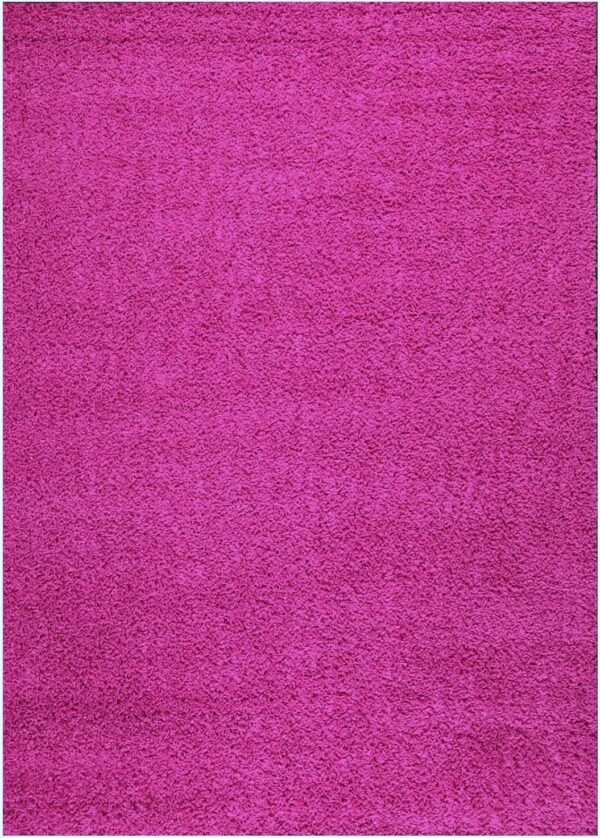 NOWOCZESNY PUSZYSTY dywan pokojowy dziewczęcy różowy VIMODA PRIME SHAGGY BARBIE PINK 120x170 cm - obrazek 6