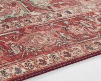 ORIENTALNY PERSKI DYWAN PODŁOGOWY tkany na płasko czerwony kolorowy NOURISTAN LETA ORIENTROT 120x160 cm - obrazek 3