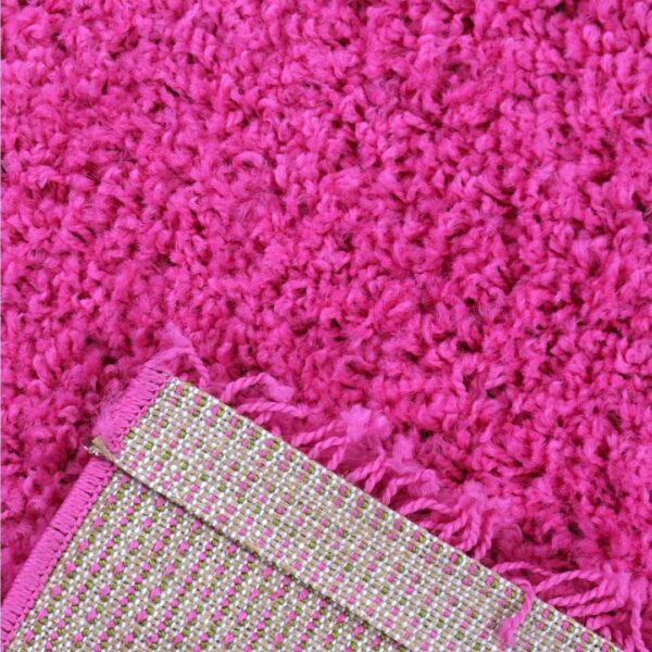 NOWOCZESNY PUSZYSTY dywan pokojowy dziewczęcy różowy VIMODA PRIME SHAGGY BARBIE PINK 120x170 cm - obrazek 2