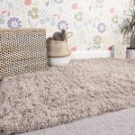 PUSZYSTY NOWOCZESNY DYWANIK SHAGGY Z DŁUGIM WŁOSIEM beżowy KUKKON RUGS ASPEN 80x150 cm