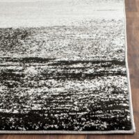 NOWOCZESNY MONOCHORMATYCZNY DYWAN PODŁOGOWY biały czarny szary SAFAVIEH ADIRONDACK 160x230 cm - obrazek 9