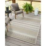 NOWOCZESNY ETNICZNY DYWAN SZNURKOWY W STYLU BOHO SKANDI beżowy kremowy CALGARY HEAVY DUTY 160x220 cm