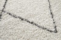 BERBERYJSKI GRUBY PUSZYSTY DYWAN SHAGGY DO SALONU SYPIALNI biały w szare romby BALTA RUGS SHERPA 200x290 cm - obrazek 11