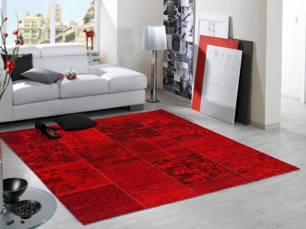 ORIENTALNY PATCHWORKOWY SZENILOWY DYWAN CHODNIK akrylowy bawełniany OCI ALANIS ALLOVER 80x250 cm - obrazek 10