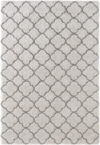 SKANDYNAWSKI PUSZYSTY DYWAN Z DŁUGIM WŁOSIEM marokańska koniczyna szary MINT RUGS GRACE LUNA 120x170 cm - obrazek 3