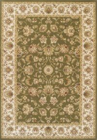 PIĘKNY KLASYCZNY PERSKI TRADYCYJNY DUŻY DYWAN DO SALONU zielony kremowy kwiatowy wzór ORIENTAL WEAVERS KENDRA 240x340 cm - obrazek 4
