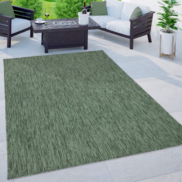 NOWOCZESNY DYWAN SZNURKOWY zewnętrzny wewnętrzny zielony PACO HOME VENEDIG GREEN 240x340 cm - obrazek 2