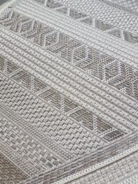 NOWOCZESNY ETNICZNY DYWAN SZNURKOWY W STYLU BOHO SKANDI beżowy kremowy CALGARY HEAVY DUTY 160x220 cm - obrazek 11