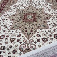 KLASYCZNY TRADYCYJNY TURECKI DYWAN DO SALONU czerwony kremowy kwiatowy wzór MILANO RUGS ROME 200x290 cm - obrazek 4