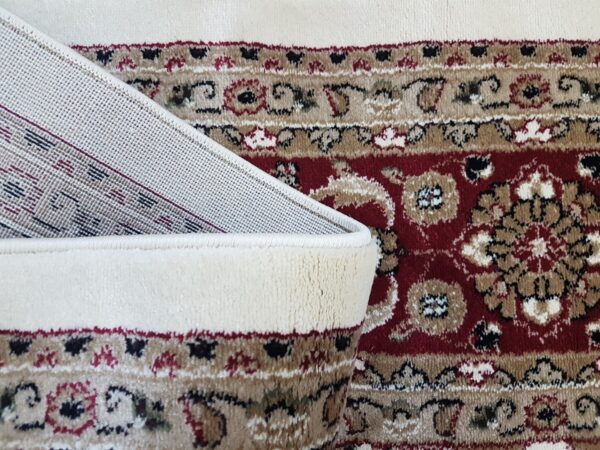 KLASYCZNY TRADYCYJNY TURECKI DYWAN DO SALONU czerwony kremowy kwiatowy wzór MILANO RUGS ROME 200x290 cm - obrazek 5